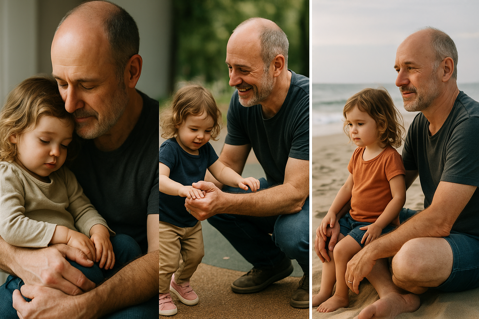 AI generated image of father and daughter